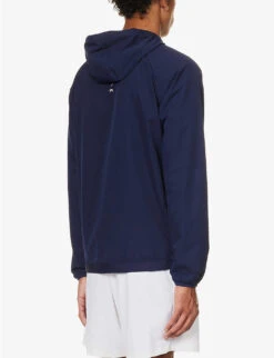 CASTORE Capsule Logo-print Stretch-woven Hoody -KOOPES Clothing Shop R04170800 NAVY ALT03