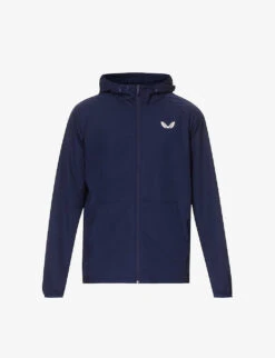 CASTORE Capsule Logo-print Stretch-woven Hoody