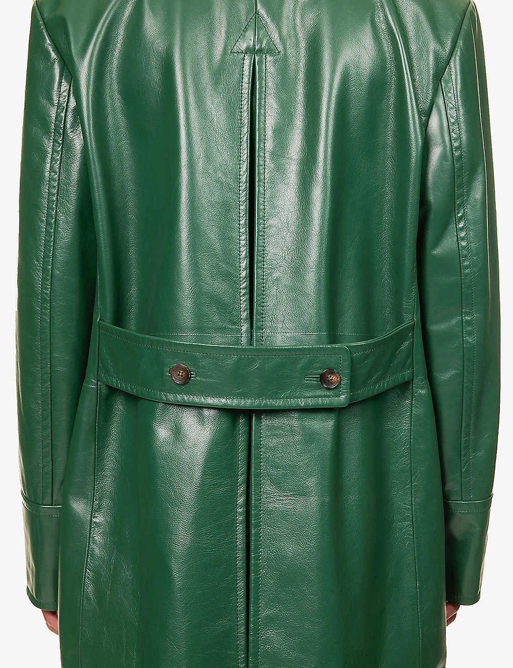 Bally Double-breasted Waist-adjuster Leather Trench Coat 9 Bally Double-breasted Waist-adjuster Leather Trench Coat - Image 7