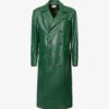 Bally Double-breasted Waist-adjuster Leather Trench Coat 1 Bally Double-breasted Waist-adjuster Leather Trench Coat -KOOPES Clothing Shop R04170947 KELLYGREEN M