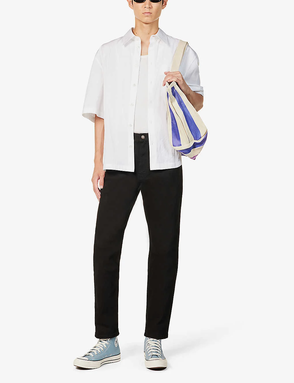 Tapered-leg Mid-rise Organic Stretch-denim Jeans 4 Tapered-leg Mid-rise Organic Stretch-denim Jeans - Image 2