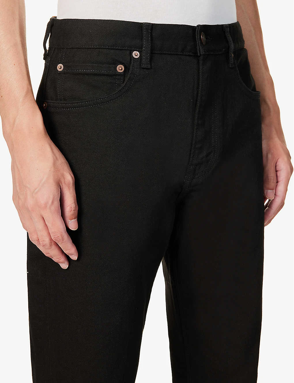 Tapered-leg Mid-rise Organic Stretch-denim Jeans 7 Tapered-leg Mid-rise Organic Stretch-denim Jeans - Image 5