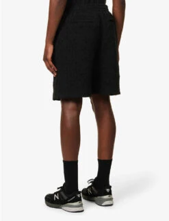 Straight-leg Mid-rise Cotton Shorts 10 Straight-leg Mid-rise Cotton Shorts -KOOPES Clothing Shop R04171604 BLACK ALT03