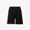 Straight-leg Mid-rise Cotton Shorts -KOOPES Clothing Shop R04171604 BLACK M