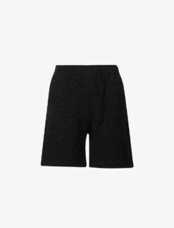 Straight-leg Mid-rise Cotton Shorts