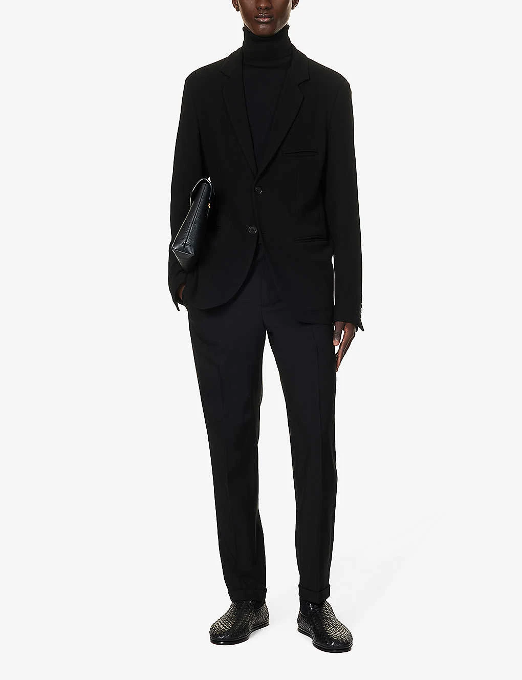 Giorgio Armani Single-breasted Notched-lapel Wool-blend Jacket 4 Giorgio Armani Single-breasted Notched-lapel Wool-blend Jacket - Image 2