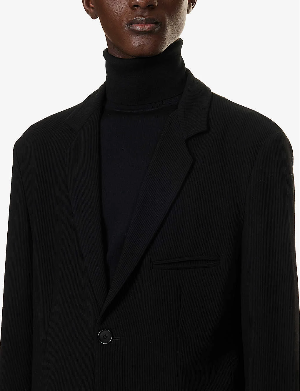 Giorgio Armani Single-breasted Notched-lapel Wool-blend Jacket 7 Giorgio Armani Single-breasted Notched-lapel Wool-blend Jacket - Image 5