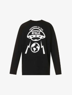 Brand-print Crewneck Cotton-jersey T-shirt