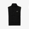 Dolce & Gabbana Brand-patch Padded Woven Gilet -KOOPES Clothing Shop R04174041 BLACK M