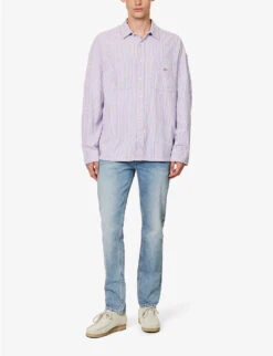 NEUW Lou Brand-patch Slim-fit Stretch-denim Jeans -KOOPES Clothing Shop R04174655 MIDINDIGO ALT01