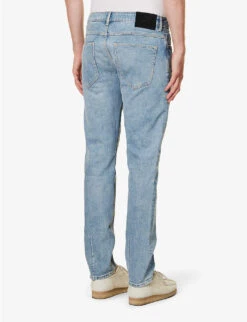 NEUW Lou Brand-patch Slim-fit Stretch-denim Jeans -KOOPES Clothing Shop R04174655 MIDINDIGO ALT03