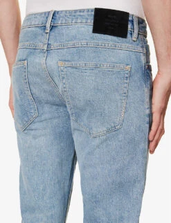 NEUW Lou Brand-patch Slim-fit Stretch-denim Jeans -KOOPES Clothing Shop R04174655 MIDINDIGO ALT04