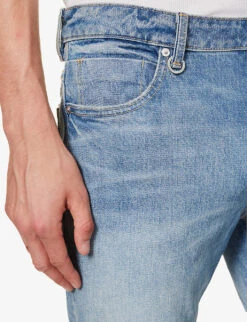 NEUW Lou Brand-patch Slim-fit Stretch-denim Jeans -KOOPES Clothing Shop R04174655 MIDINDIGO ALT05