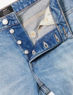 NEUW Lou Brand-patch Slim-fit Stretch-denim Jeans -KOOPES Clothing Shop R04174655 MIDINDIGO ALT06