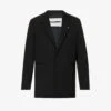 Jil Sander Hook-embellished Single-breasted Relaxed-fit Wool Jacket