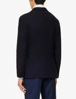 Single-breasted Regular-fit Wool And Cashmere-blend Jacket -KOOPES Clothing Shop R04179741 DARKBLUE ALT03