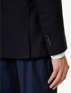 Single-breasted Regular-fit Wool And Cashmere-blend Jacket -KOOPES Clothing Shop R04179741 DARKBLUE ALT05