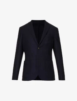Single-breasted Regular-fit Wool And Cashmere-blend Jacket