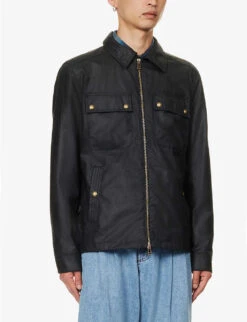 BELSTAFF Tour Regular-fit Waxed-cotton Overshirt 9 BELSTAFF Tour Regular-fit Waxed-cotton Overshirt -KOOPES Clothing Shop R04180824 DARKNAVY ALT02