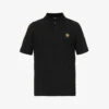 BELSTAFF Brand-patch Branded-button Regular-fit Cotton-piqué Polo Shirt -KOOPES Clothing Shop R04180838 BLACK M