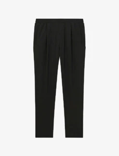 Reiss Hiroshio Tapered-leg Textured Stretch-woven Trousers