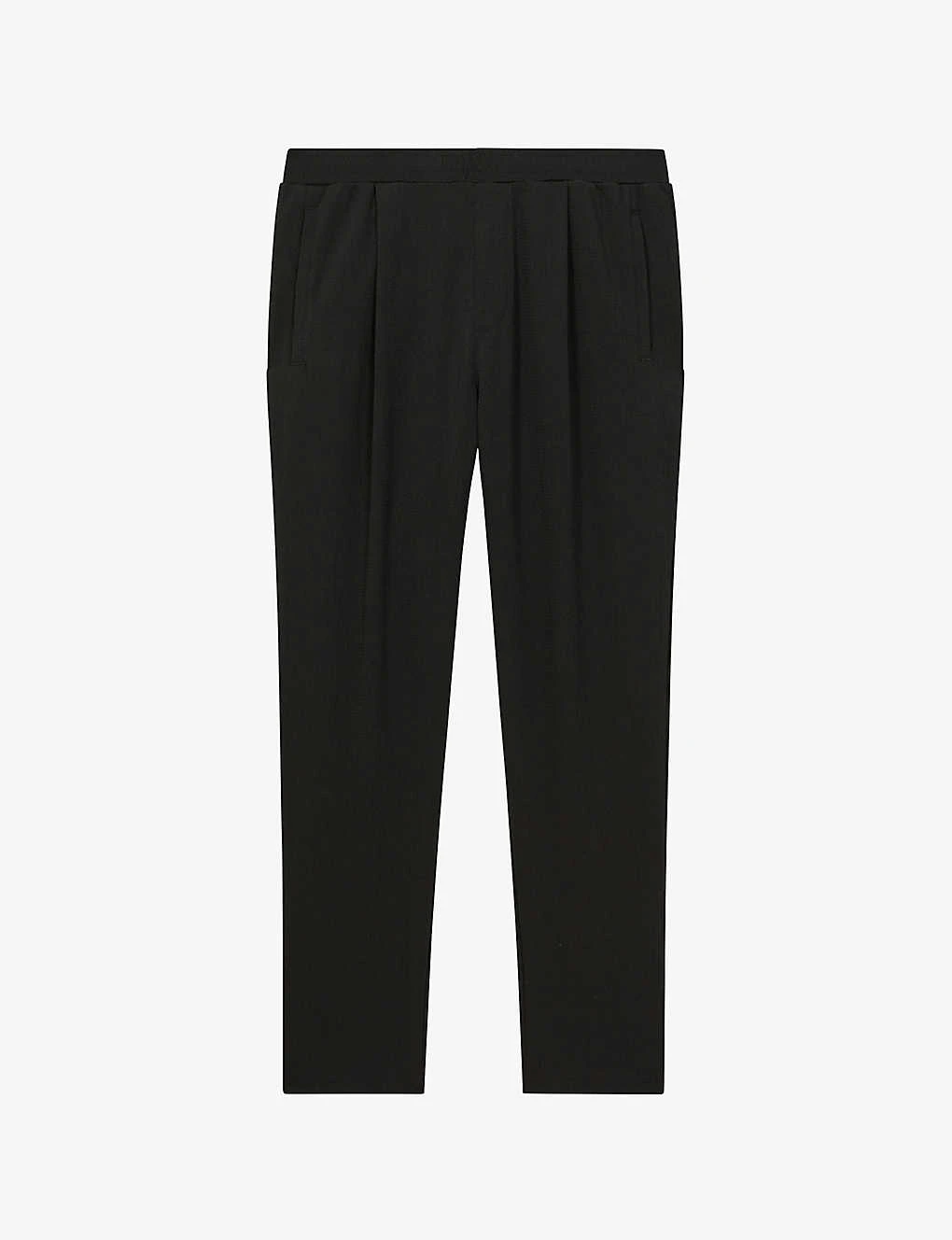 Reiss Hiroshio Tapered-leg Textured Stretch-woven Trousers 3 Reiss Hiroshio Tapered-leg Textured Stretch-woven Trousers