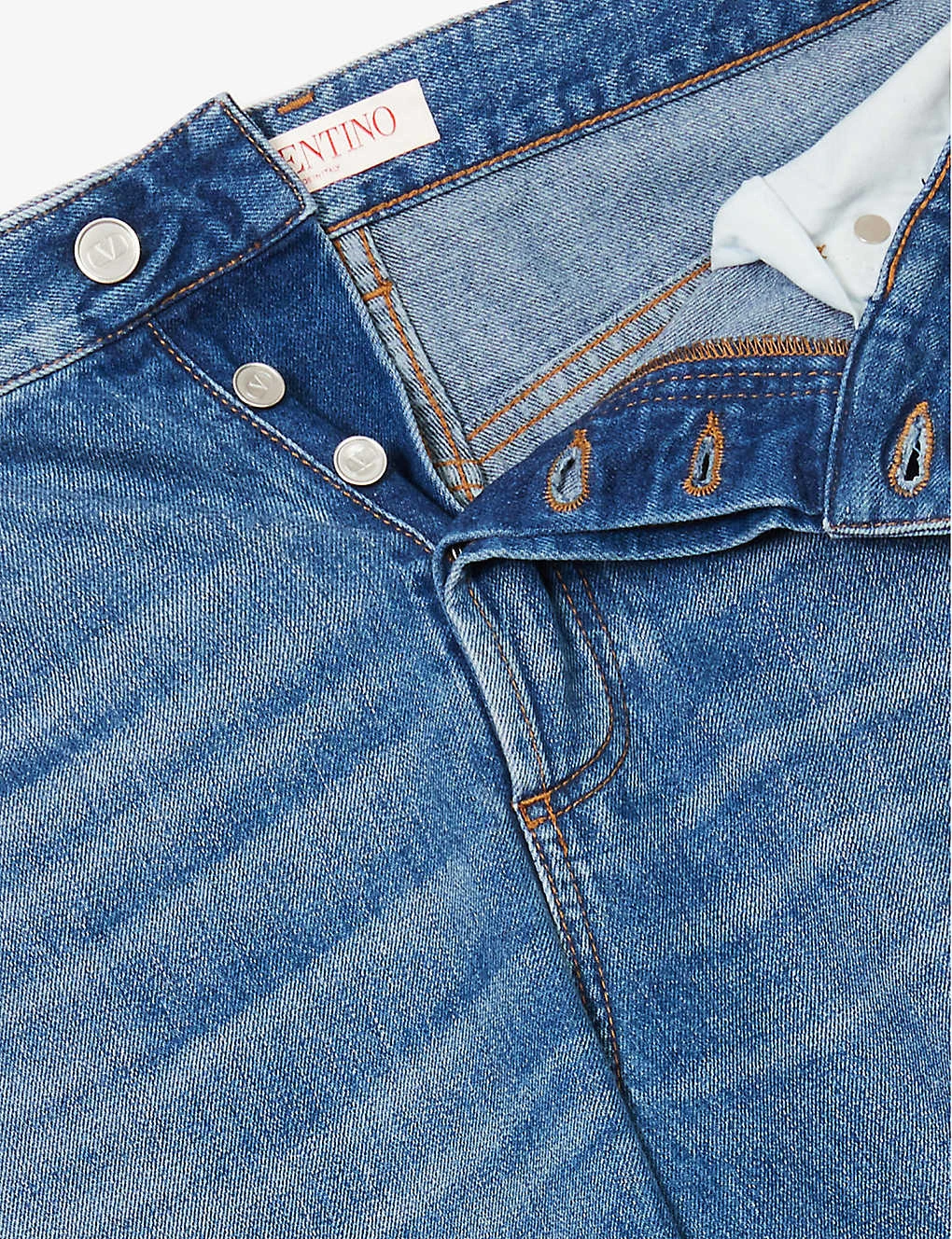 Valentino Branded-pocket Contrast-stitching Relaxed-fit Jeans 8 Valentino Branded-pocket Contrast-stitching Relaxed-fit Jeans - Image 6