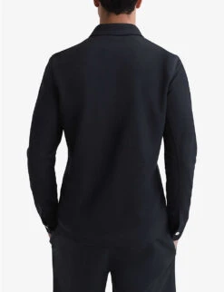 Reiss Lance Collared Slim-fit Woven Jacket -KOOPES Clothing Shop R04181674 NAVY ALT03