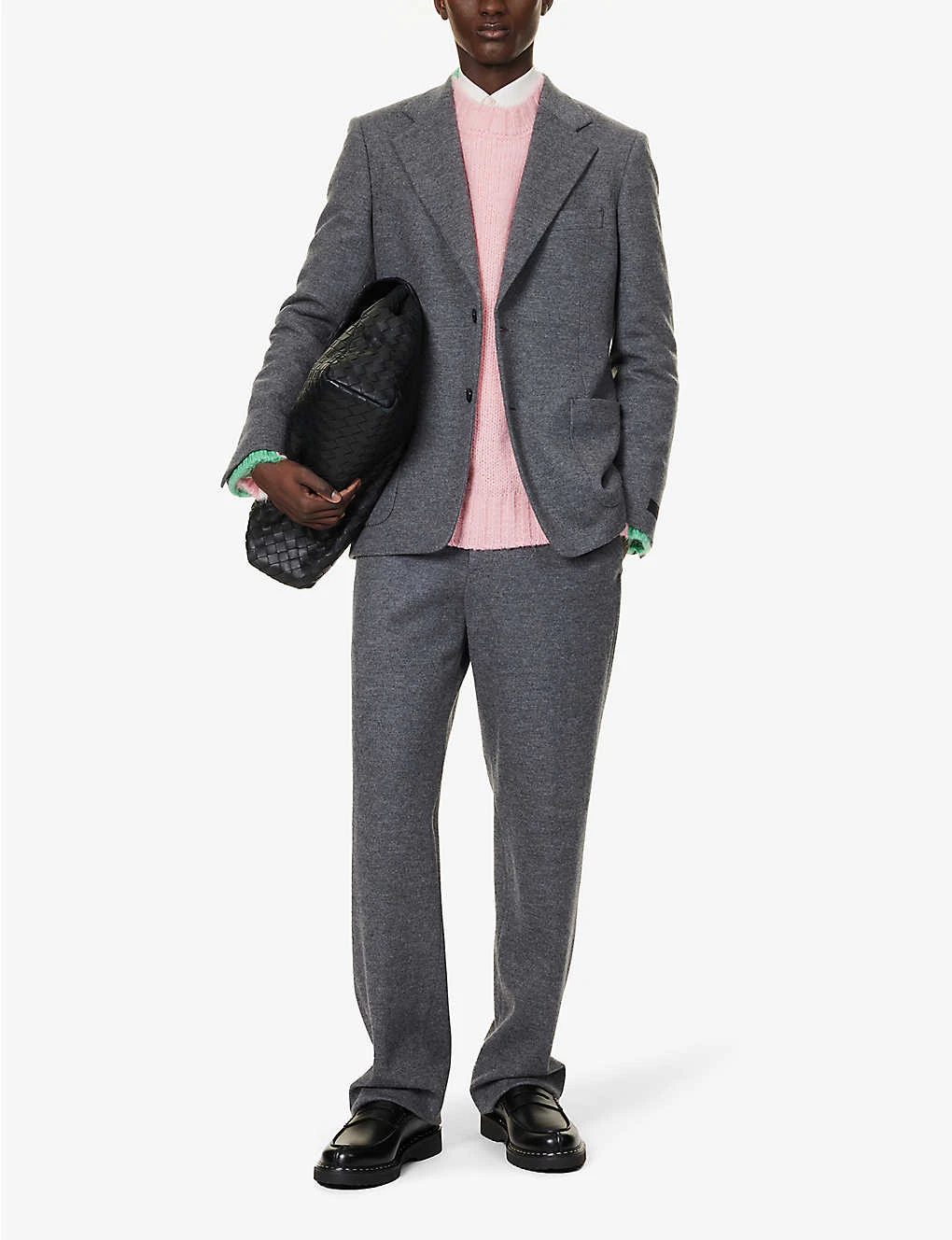 Lanvin Welt-pocket Notched-lapel Regular-fit Wool Jacket 4 Lanvin Welt-pocket Notched-lapel Regular-fit Wool Jacket - Image 2