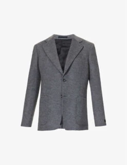 Lanvin Welt-pocket Notched-lapel Regular-fit Wool Jacket