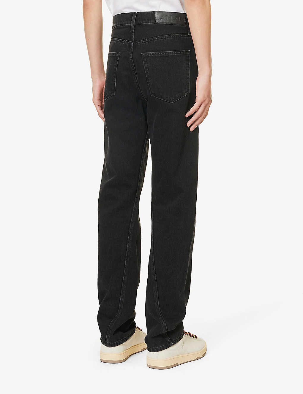 Lanvin Twisted Brand-patch Slim-fit Jeans 6 Lanvin Twisted Brand-patch Slim-fit Jeans - Image 4