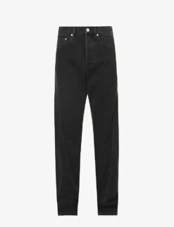 Lanvin Twisted Brand-patch Slim-fit Jeans