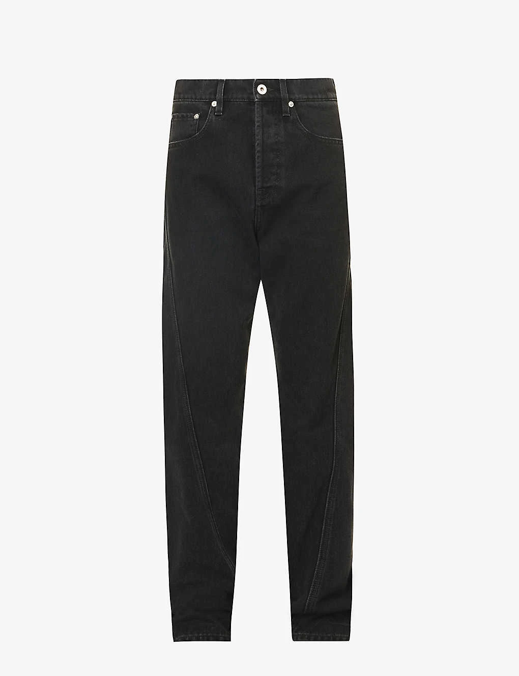 Lanvin Twisted Brand-patch Slim-fit Jeans 3 Lanvin Twisted Brand-patch Slim-fit Jeans
