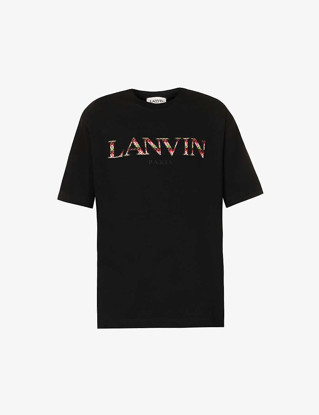 Lanvin Curb Brand-embroidered Boxy-fit Cotton-jersey T-shirt 3 Lanvin Curb Brand-embroidered Boxy-fit Cotton-jersey T-shirt
