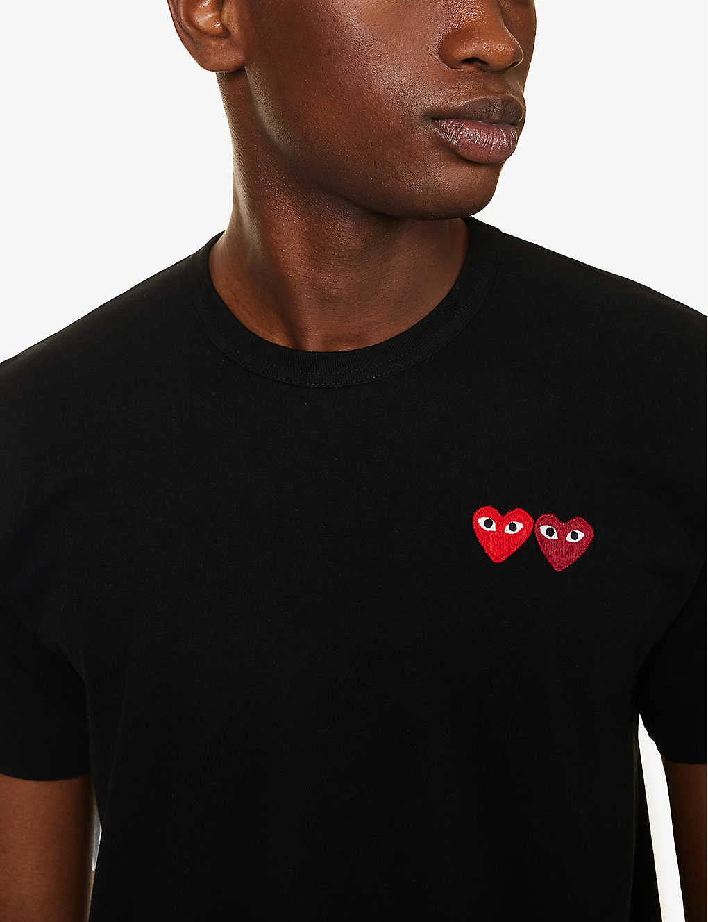 Comme Des Garçons Play Brand-embroidered Crewneck Cotton-jersey T-shirt 7 Comme Des Garçons Play Brand-embroidered Crewneck Cotton-jersey T-shirt - Image 5
