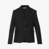 Jacquemus La Veste Disgreghi Raw-edge Regular-fit Wool Blazer -KOOPES Clothing Shop R04182820 BLACK M