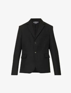 Jacquemus La Veste Disgreghi Raw-edge Regular-fit Wool Blazer