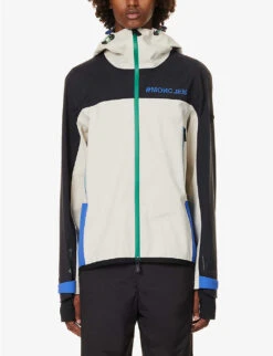 Granges Colour-blocked Hooded Stretch-woven Jacket -KOOPES Clothing Shop R04185991 WHITEBLACK ALT02