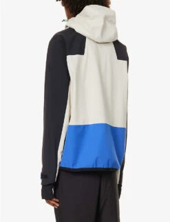 Granges Colour-blocked Hooded Stretch-woven Jacket -KOOPES Clothing Shop R04185991 WHITEBLACK ALT03