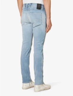 Replay Anbass Hyperflex Tapered-leg Slim-fit Stretch-denim Jeans -KOOPES Clothing Shop R04186397 MEDIUMBLUE ALT03