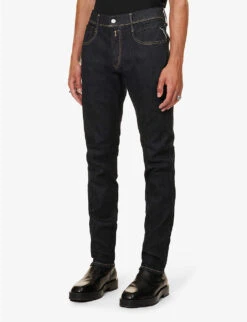 Replay Anbass Regular-fit Tapered-leg Stretch-denim Jeans -KOOPES Clothing Shop R04186400 HAVANA ALT02