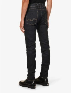 Replay Anbass Regular-fit Tapered-leg Stretch-denim Jeans -KOOPES Clothing Shop R04186400 HAVANA ALT03