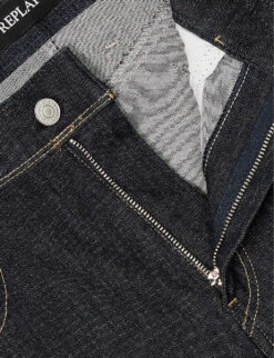 Replay Anbass Regular-fit Tapered-leg Stretch-denim Jeans -KOOPES Clothing Shop R04186400 HAVANA ALT06