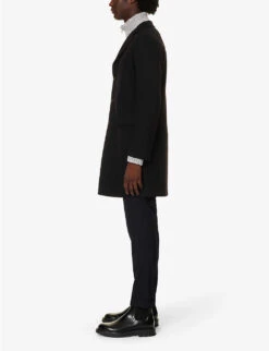 ELEVENTY Single-breasted Notched-lapel Regular-fit Wool-blend Jacket -KOOPES Clothing Shop R04187281 NAVY ALT02