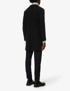 ELEVENTY Single-breasted Notched-lapel Regular-fit Wool-blend Jacket -KOOPES Clothing Shop R04187281 NAVY ALT03