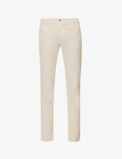 ELEVENTY Regular-fit Tapered-leg Stretch-cotton Trousers