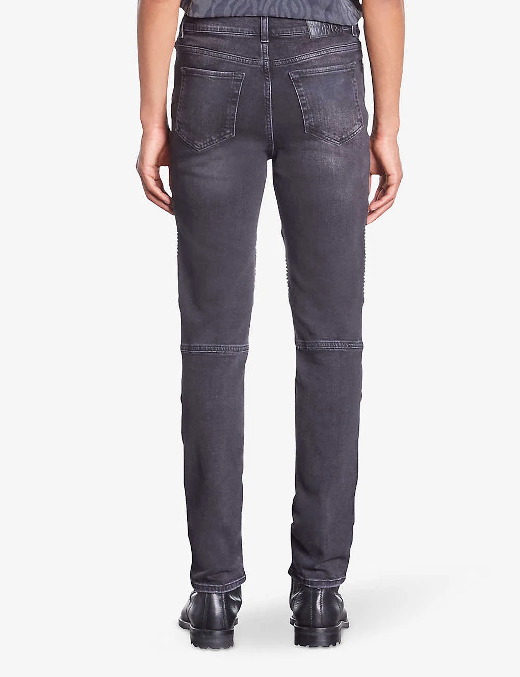 THE KOOPLES Slim-fit Jacron-embossed Stretch-denim Jeans 6 THE KOOPLES Slim-fit Jacron-embossed Stretch-denim Jeans - Image 4