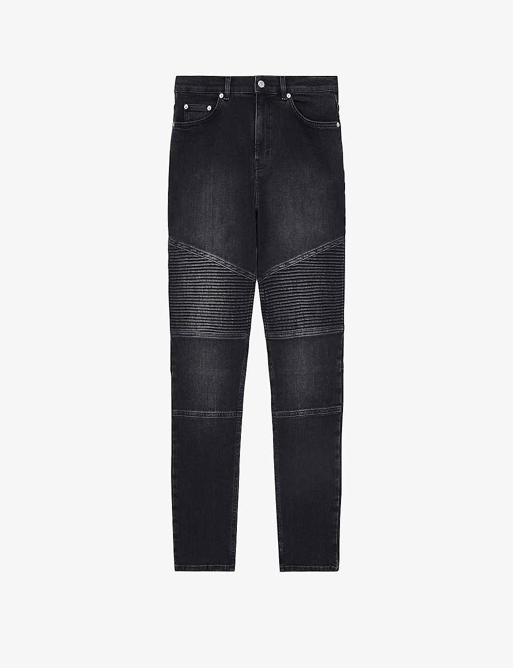 THE KOOPLES Slim-fit Jacron-embossed Stretch-denim Jeans 3 THE KOOPLES Slim-fit Jacron-embossed Stretch-denim Jeans