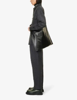 Jil Sander Elasticated-waist Tapered-leg Virgin-wool Trousers -KOOPES Clothing Shop R04187949 LAVASTONE ALT01