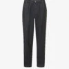 Jil Sander Elasticated-waist Tapered-leg Virgin-wool Trousers